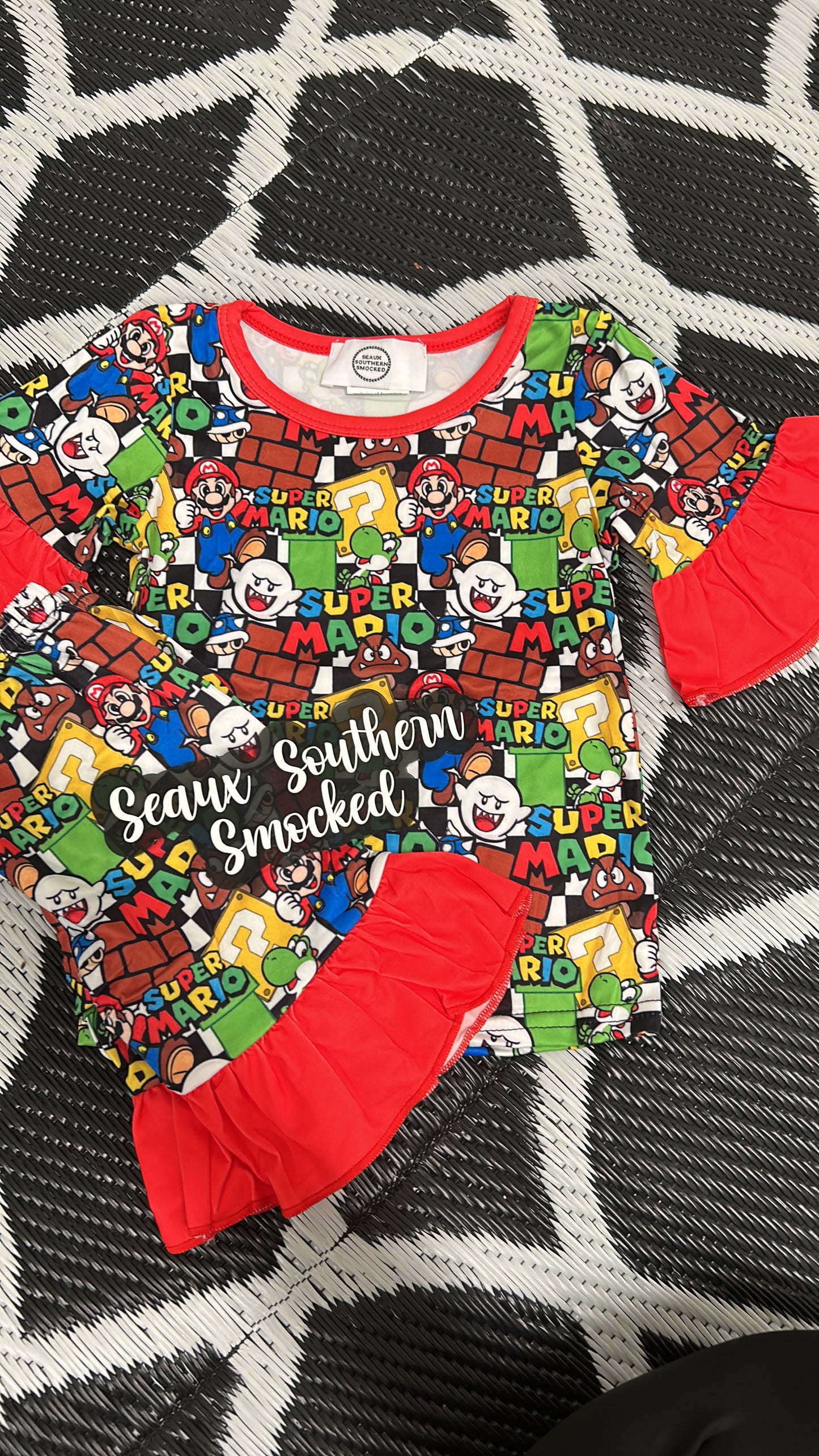 Block Man Girl PJs