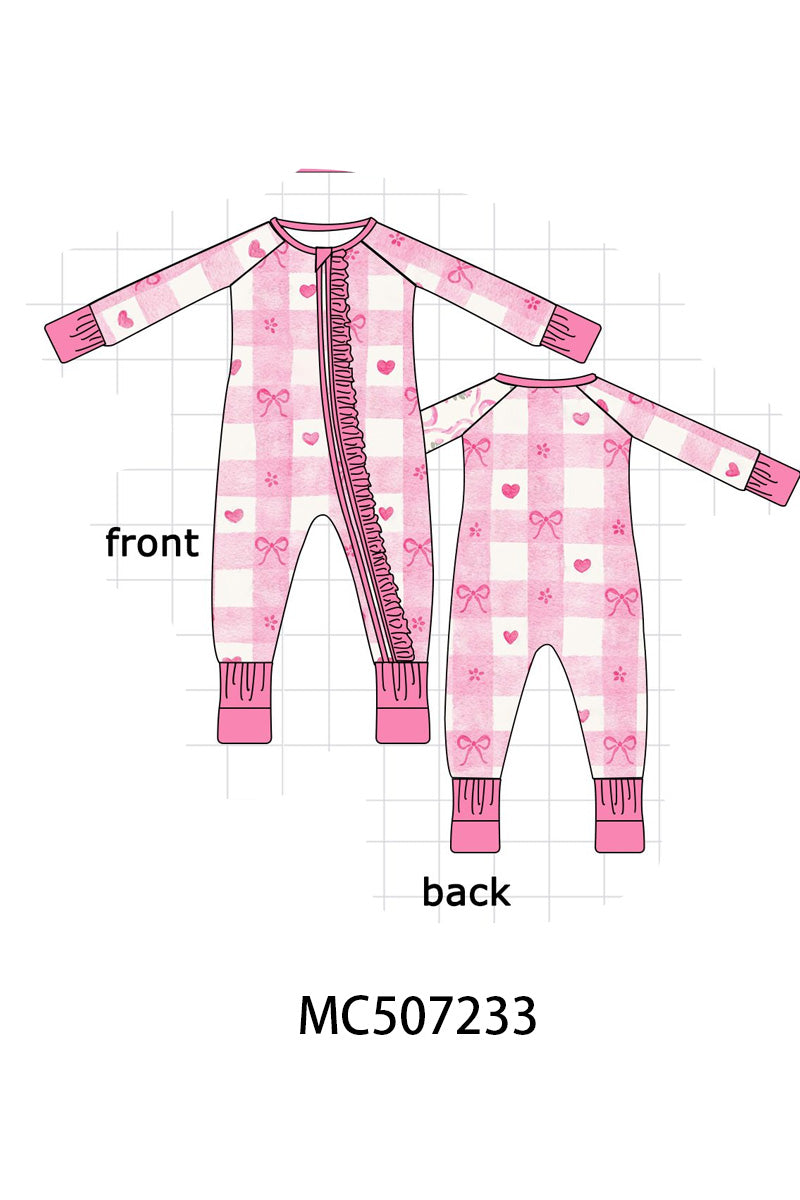 Pink Coquettes & Checkers Bamboo - PO62 - ETA Mid December