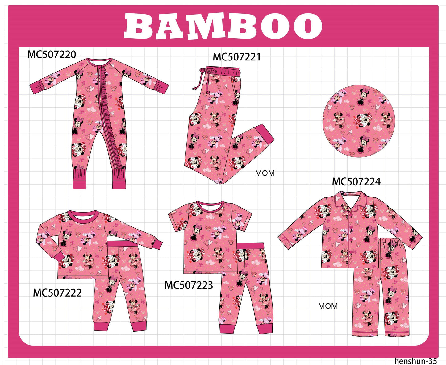 For the Love of Bows Bamboo - PO62 - ETA Mid December