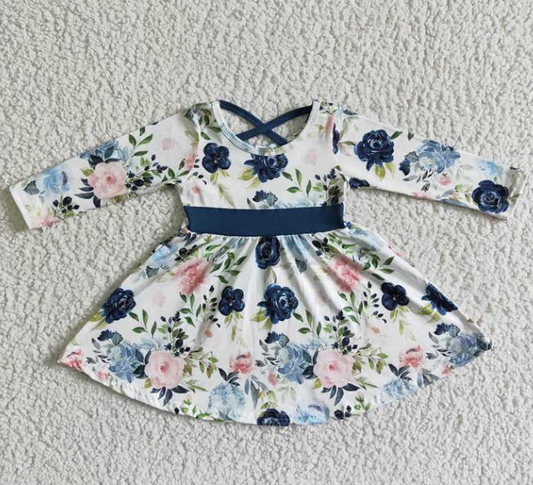 FS - Blue Floral Casual Dress