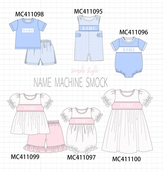 Blue & Pink Mono Embroidered - PO44 - 11/24 - ETA June