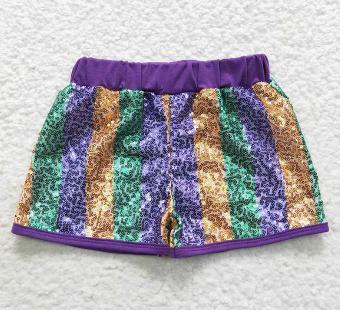 FS - Mardi Gras Sequin Shorts