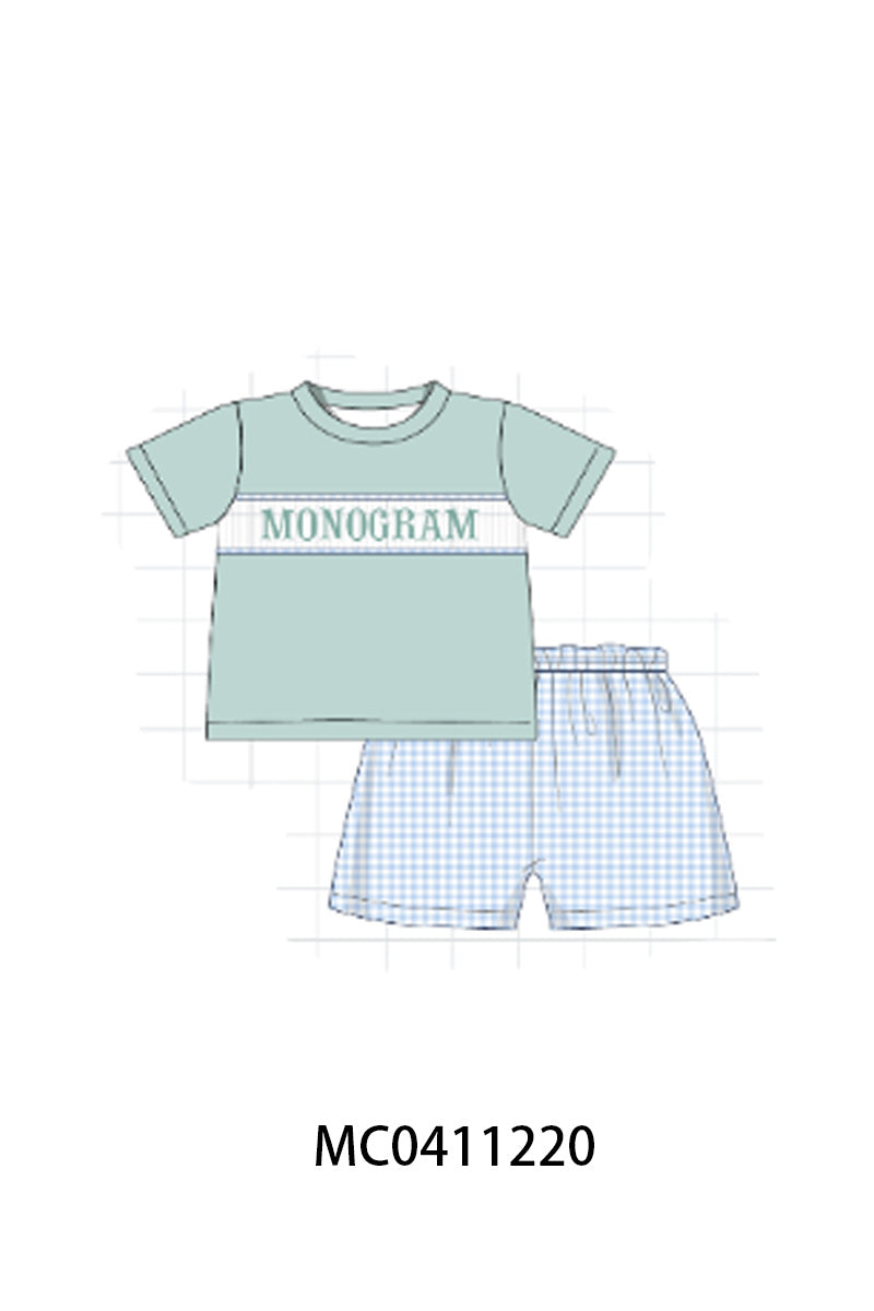 Sage Floral MONOGRAM - PO45 - 12/8 - ETA Late May