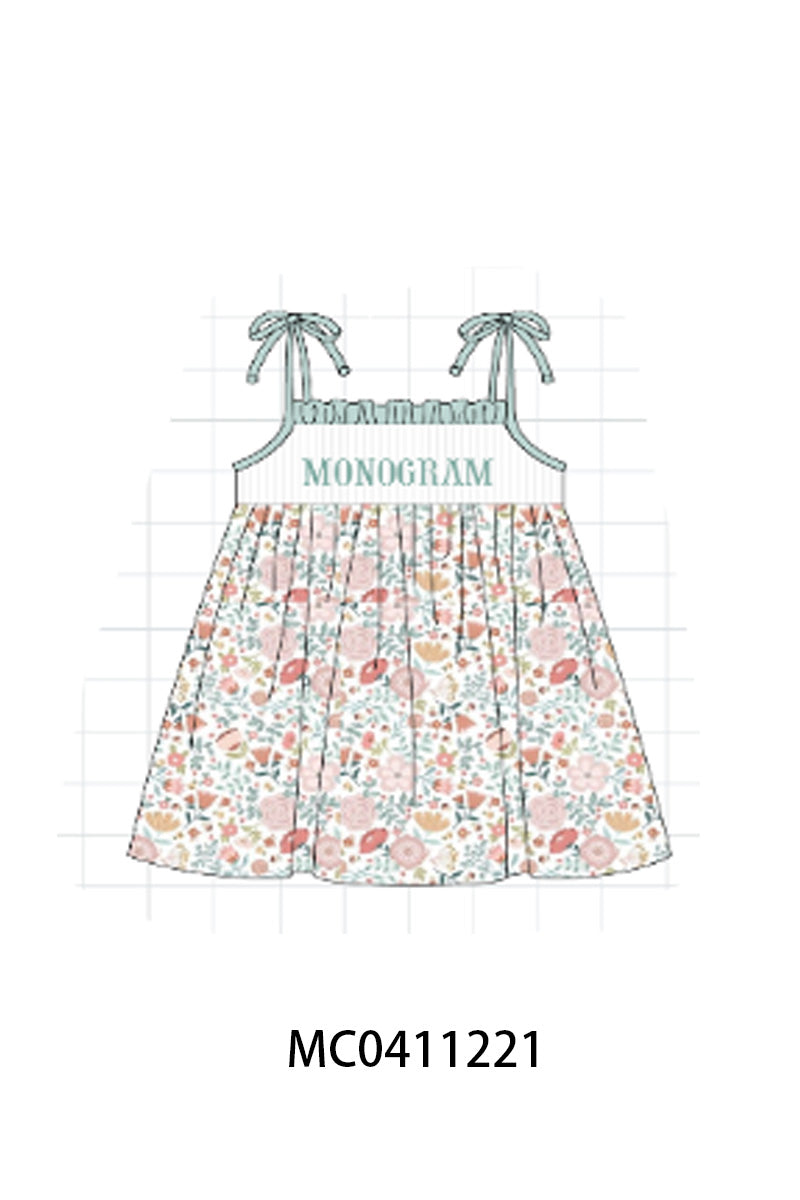 Sage Floral MONOGRAM - PO45 - 12/8 - ETA Late May