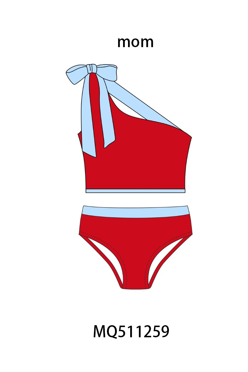 Red&blue star embroidery swimwear collection 2 - PO74 - 11/30 - ETA Mid April