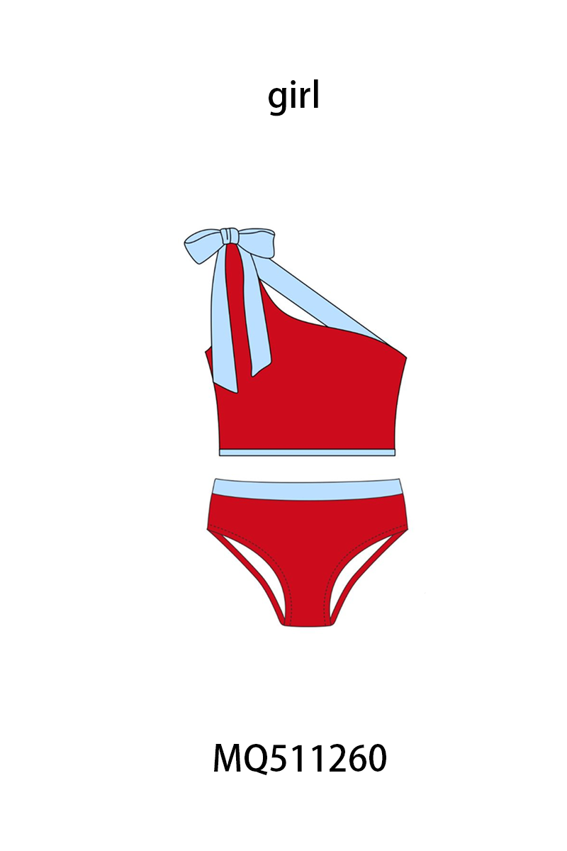 Red&blue star embroidery swimwear collection 2 - PO74 - 11/30 - ETA Mid April