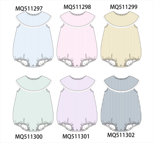 Multicolored stripe lace girl bubble collection - PO74 - 11/30 - ETA Mid April