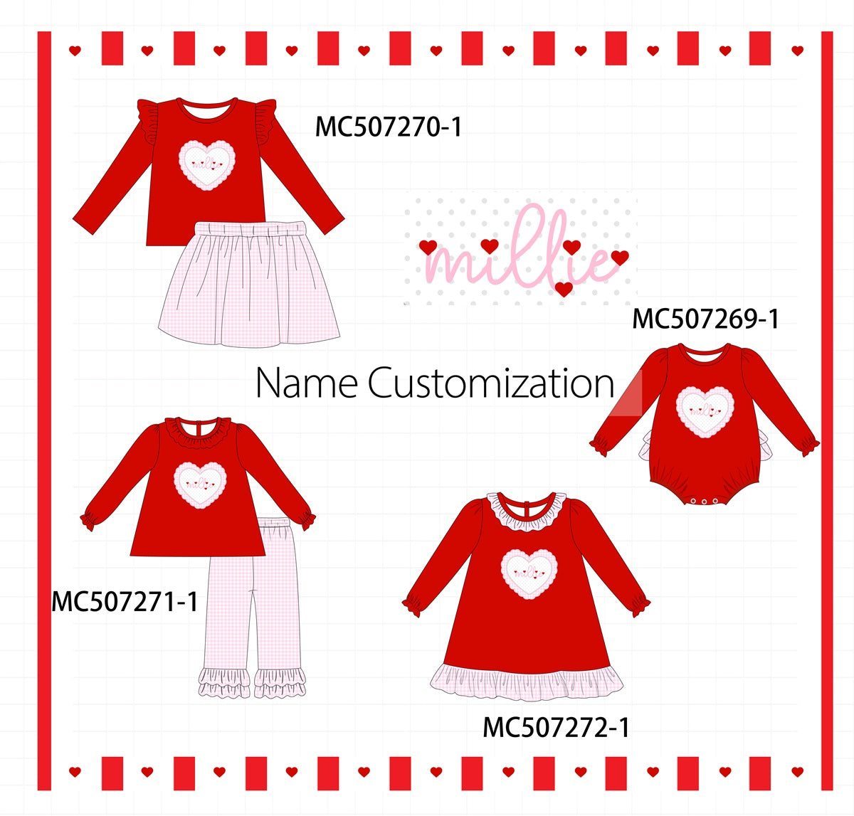 Custom Hearts Collection - PO62 - ETA Mid December